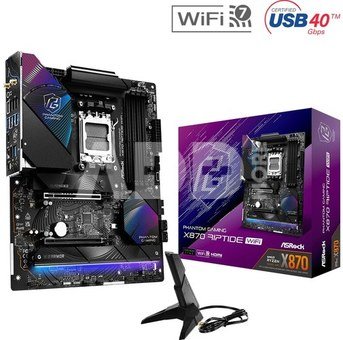 ASRock Motherboard X870 RIPTIDE WIFI 4DDR5 M.2 ATX