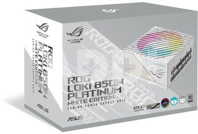 Asus Power supply Rog Loki SFX-L 850W Platinum 80+ Aura ATX 3.0 white