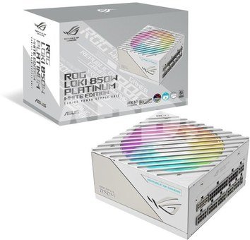 Asus Power supply Rog Loki SFX-L 850W Platinum 80+ Aura ATX 3.0 white