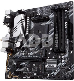Asus PRIME B550M-A WIFI II Processor family AMD, Processor socket AM4, DDR4 DIMM, Memory slots 4, Supported hard disk drive interfaces  SATA, M.2, Number of SATA connectors 4, Chipset AMD B550, microATX