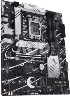 Asus PRIME B760-PLUS Processor family Intel, Processor socket LGA1700, DDR5 DIMM, Memory slots 4, Supported hard disk drive interfaces  SATA, M.2, Number of SATA connectors 4, Chipset Intel B760, ATX