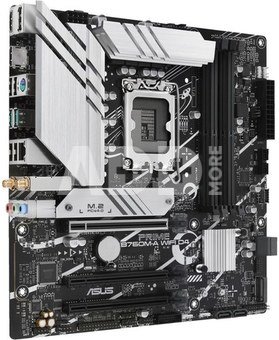 Asus PRIME B760M-A WIFI D4 Processor family Intel, Processor socket LGA1700, DDR4 DIMM, Memory slots 4, Supported hard disk drive interfaces  SATA, M.2, Number of SATA connectors 4, Chipset Intel B760, mATX