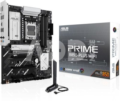 Asus PRIME B850-PLUS WIFI | Processor family AMD | Processor socket AM5 | DDR5 | Supported hard disk drive interfaces M.2, SATA | Number of SATA connectors 4