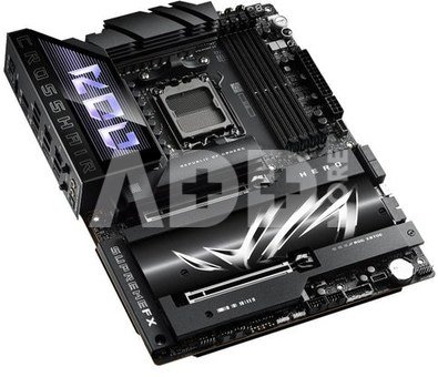 Asus ROG CROSSHAIR X870E HERO | Processor family AMD | Processor socket AM5 | DDR5 | Supported hard disk drive interfaces SATA, M.2 | Number of SATA connectors 4