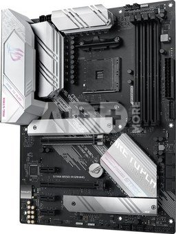 Asus ROG STRIX B550-A GAMING Processor family AMD, Processor socket AM4, DDR4 DIMM, Memory slots 4, Supported hard disk drive interfaces  SATA, M.2, Number of SATA connectors 6, Chipset AMD B550, ATX