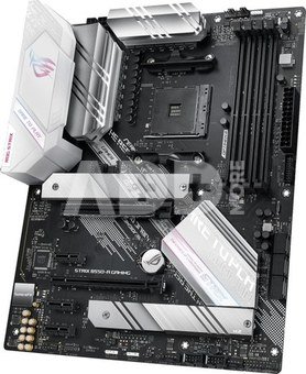 Asus ROG STRIX B550-A GAMING Processor family AMD, Processor socket AM4, DDR4 DIMM, Memory slots 4, Supported hard disk drive interfaces  SATA, M.2, Number of SATA connectors 6, Chipset AMD B550, ATX