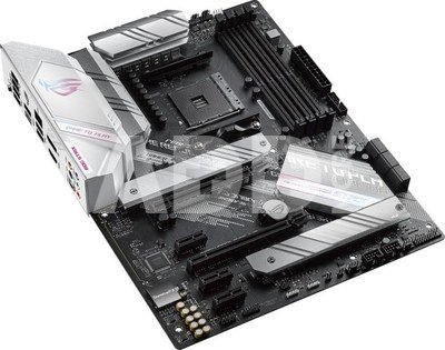 Asus ROG STRIX B550-A GAMING Processor family AMD, Processor socket AM4, DDR4 DIMM, Memory slots 4, Supported hard disk drive interfaces  SATA, M.2, Number of SATA connectors 6, Chipset AMD B550, ATX