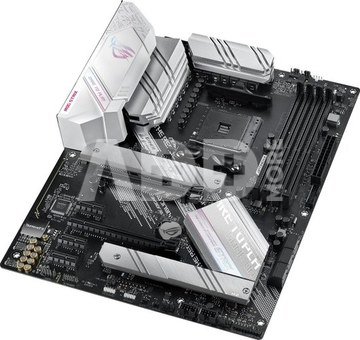 Asus ROG STRIX B550-A GAMING Processor family AMD, Processor socket AM4, DDR4 DIMM, Memory slots 4, Supported hard disk drive interfaces  SATA, M.2, Number of SATA connectors 6, Chipset AMD B550, ATX