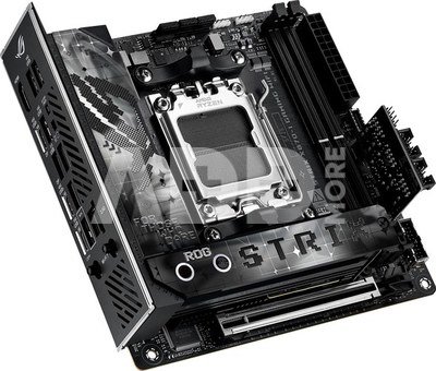 Asus | ROG STRIX X870-I GAMING WIFI | Processor family AMD | Processor socket AM5 | DDR5 DIMM | Supported hard disk drive interfaces SATA, M.2 | Number of SATA connectors 2