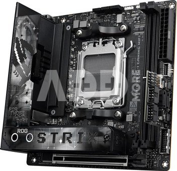 Asus | ROG STRIX X870-I GAMING WIFI | Processor family AMD | Processor socket AM5 | DDR5 DIMM | Supported hard disk drive interfaces SATA, M.2 | Number of SATA connectors 2