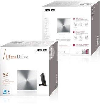 Asus SDRW-08U5S-U Interface USB 2.0, DVD&plusmn;RW, CD read speed 24 x, Metallic, CD write speed 24 x, Notebook