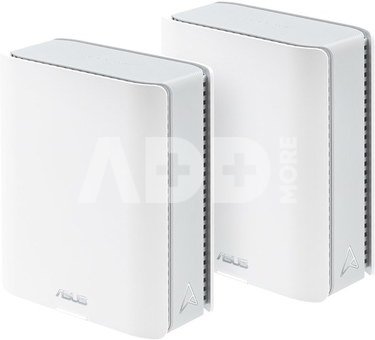 Asus | Tri-band WiFi 7 Smart AiMesh Extendable Router | ZenWiFi BT8 (2pk) | 802.11be | 14000 Mbit/s | Ethernet LAN (RJ-45) ports 4 | Mesh Support Yes | MU-MiMO Yes | 4G/5G | Antenna type Internal | 1