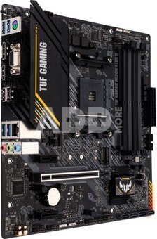 Asus TUF GAMING A520M-PLUS II Processor family AMD, Processor socket AM4, DDR4 DIMM, Memory slots 4, Supported hard disk drive interfaces  SATA, M.2, Number of SATA connectors 4, Chipset AMD A520, Micro ATX