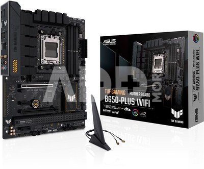 Asus TUF GAMING B650-PLUS WIFI Processor family AMD, Processor socket AM5, DDR5 DIMM, Memory slots 4, Supported hard disk drive interfaces  SATA, M.2, Number of SATA connectors 4, Chipset AMD B650, ATX
