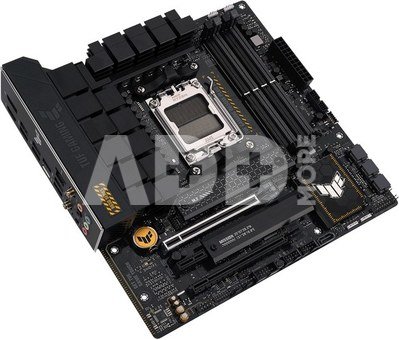 Asus TUF GAMING B650M-PLUS WIFI Processor family AMD, Processor socket AM5, DDR5 DIMM, Memory slots 4, Supported hard disk drive interfaces  SATA, M.2, Number of SATA connectors 4, Chipset AMD B650, micro-ATX