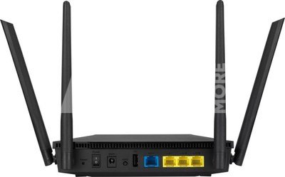 Asus Wi-Fi 6 Wireless Dual Band Gigabit Router RT-AX1800U 802.11ax, Ethernet LAN (RJ-45) ports 3, MU-MiMO Yes, No mobile broadband, Antenna type External, 1xUSB