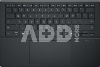 Asus | Zenbook Duo UX8406CA-QL287W | Inkwell Gray | 14 " | OLED | Touchscreen | FHD | 1920 x 1200 pixels | Intel Core Ultra 7 | 255H | 16 GB | LPDDR5X | Solid-state drive capacity 1000 GB | Intel Arc Graphics | Windows 11 Home | 802.11be | Bluetooth version 5.4 | Keyboard language US international | Keyboard backlit | Warranty 24 month(s) | Battery warranty 12 month(s)