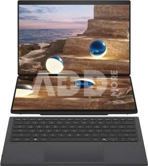 Asus | Zenbook Duo UX8407AA-SN066W | Moher Gray | 14 " | OLED | Touchscreen | 2.8K | 2880 x 1800 pixels | 144 Hz | Anti-Reflective | Intel Core Ultra X9 | 378H | 32 GB | LPDDR5X | Solid-state drive capacity 2000 GB | Intel Arc Graphics | Windows 11 Pro | 802.11be | Bluetooth version 5.4 | Keyboard language US international | Keyboard backlit | Warranty 24 month(s) | Battery warranty 12 month(s)