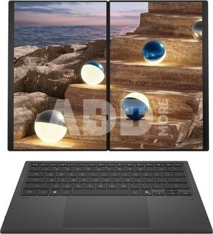 Asus | Zenbook Duo UX8407AA-SN066W | Moher Gray | 14 " | OLED | Touchscreen | 2.8K | 2880 x 1800 pixels | 144 Hz | Anti-Reflective | Intel Core Ultra X9 | 378H | 32 GB | LPDDR5X | Solid-state drive capacity 2000 GB | Intel Arc Graphics | Windows 11 Pro | 802.11be | Bluetooth version 5.4 | Keyboard language US international | Keyboard backlit | Warranty 24 month(s) | Battery warranty 12 month(s)