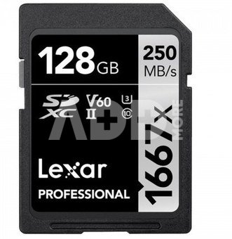 LEXAR PROFESSIONAL SDHC / SDXC 1667X UHS-II 128GB