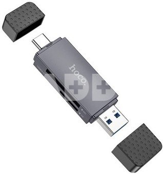 Card Reader HOCO HB45, 2 Slots: SD, TF, USB-A, USB-C