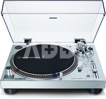 Audio Technica AT-LP120XUSB Turntable, Direct-Drive (Analog & USB), Silver Audio Technica