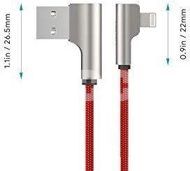 AUKEY AUKEY CB-AL01 Red OEM U SB - Lightning Nylon Ca