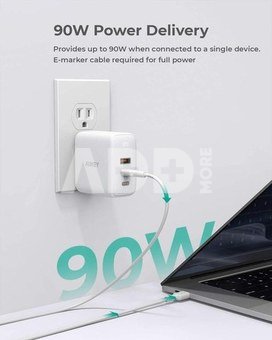 AUKEY AUKEY PA-B6S White Omni a Mix GaN ultrafast Wal