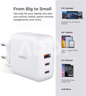 AUKEY AUKEY PA-B6S White Omni a Mix GaN ultrafast Wal