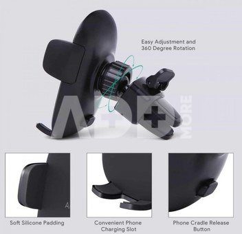 AUKEY HD-C48 Phone Holder for Car Air Vent | 360&deg; rotating and pivoting ball joint