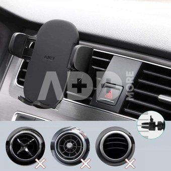 AUKEY HD-C48 Phone Holder for Car Air Vent | 360&deg; rotating and pivoting ball joint