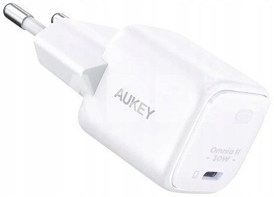 AUKEY Wall Charger PA-B1L White Omnia II Mini1xUSB-C PowerDelivery 30W 5A