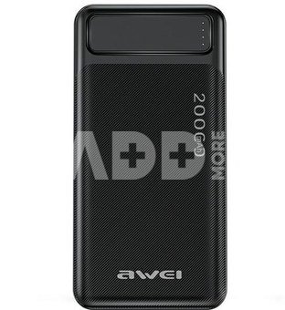 Awei P6K 20000mAh Powerbank Black