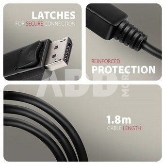 AXAGON Active cable RVD-HI20C2 | DisplayPort to HDMI | 1.8 m