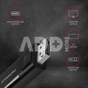 AXAGON Active cable | USB-C to DisplayPort | 1.8 m