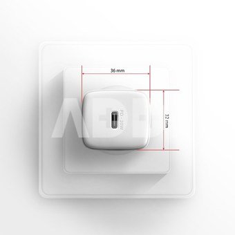 AXAGON ACU-PD20W Wall charger 20W, 1x port USB-C, PD3.0/PPS/QC4+/AFC/Apple, white