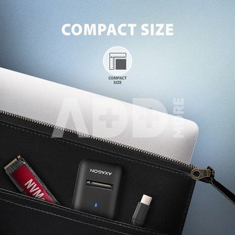 AXAGON ADM2-CM USB-C adapter Gen 2 M.2 NVMe/SATA SSD