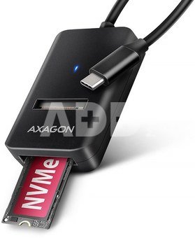 AXAGON ADM2-CM USB-C adapter Gen 2 M.2 NVMe/SATA SSD
