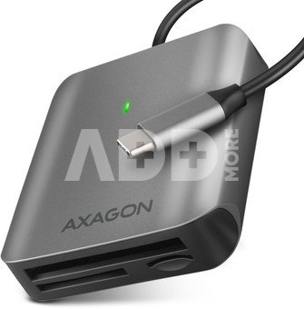AXAGON Aluminum high-speed USB-C 3.2 Gen 1 memory card reader, 3 slots | CRE-S3C