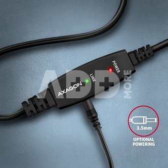 AXAGON ADR-215B USB 2.0 A-M -> B-M active connecting/repeater cable 15m
