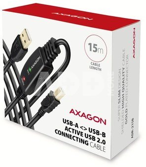 AXAGON ADR-215B USB 2.0 A-M -> B-M active connecting/repeater cable 15m