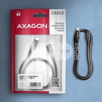 AXAGON BUCM32-CF05AB extensions cable USB-C (M) <-> USB-C (F), 0.5m, USB 20Gbps PD 240W 5A