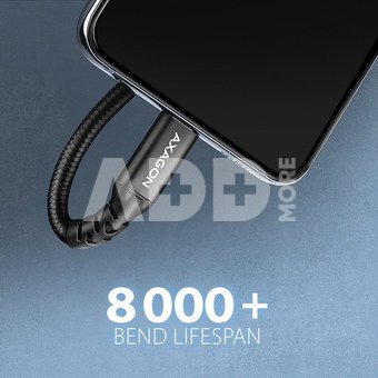 AXAGON BUCM32-CF10AB extensions cable USB-C (M) <-> USB-C (F), 1m, USB 20Gbps, PD 240W 5A