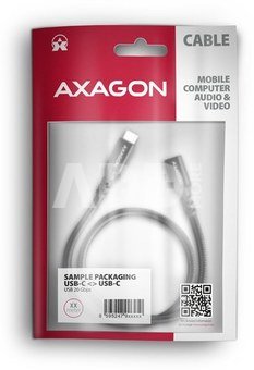 AXAGON BUCM32-CF10AB extensions cable USB-C (M) <-> USB-C (F), 1m, USB 20Gbps, PD 240W 5A