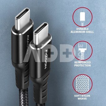 AXAGON Data and charging cable, 3 m | BUCM-CM30AB | USB Type C to USB Type C