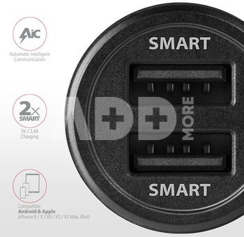 AXAGON Dual car charger, 24W | PWC-5V5