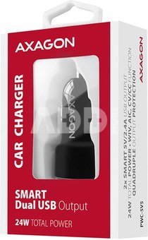 AXAGON Dual car charger, 24W | PWC-5V5