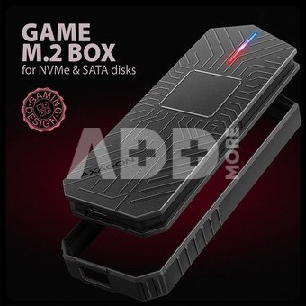 AXAGON EEM2-GAM USB-C enclosur e Gen2 M.2 NVMe/SATA SS
