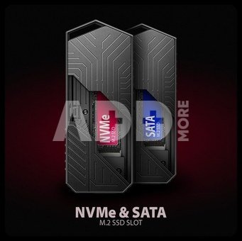 AXAGON EEM2-GAM USB-C enclosur e Gen2 M.2 NVMe/SATA SS