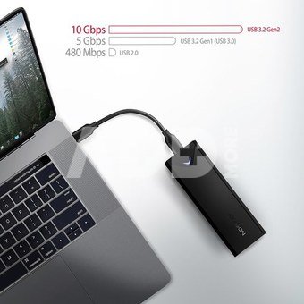AXAGON External USB-C 10Gbps metal box for M.2 NVMe SSD disks